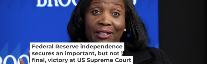 The court’s ruling against Trump’s firing of Fed board member Lisa Cook came on the same day that it further cemented his sweeping powers to fire other senior government officials. AP Photo/Mark Schiefelbein